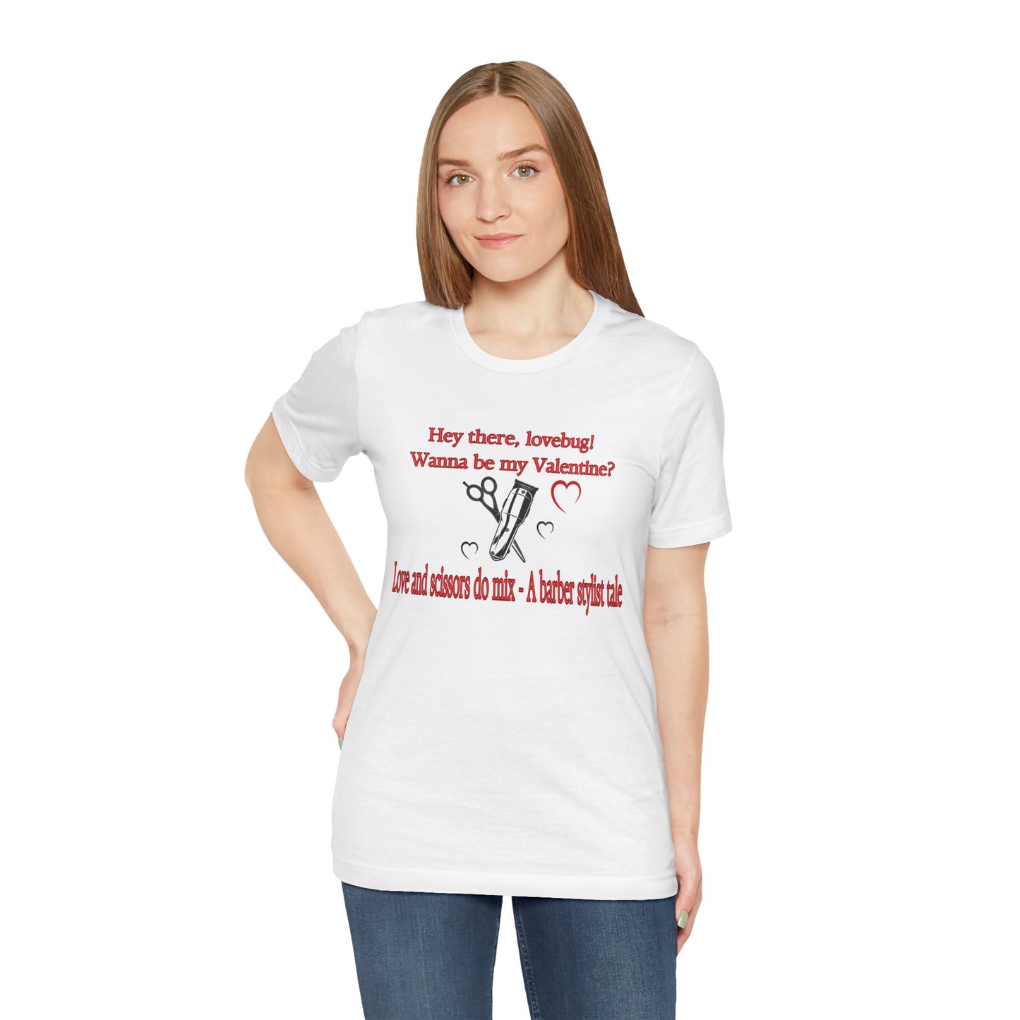 Unisex Valentine Love bug Short Sleeve Tee