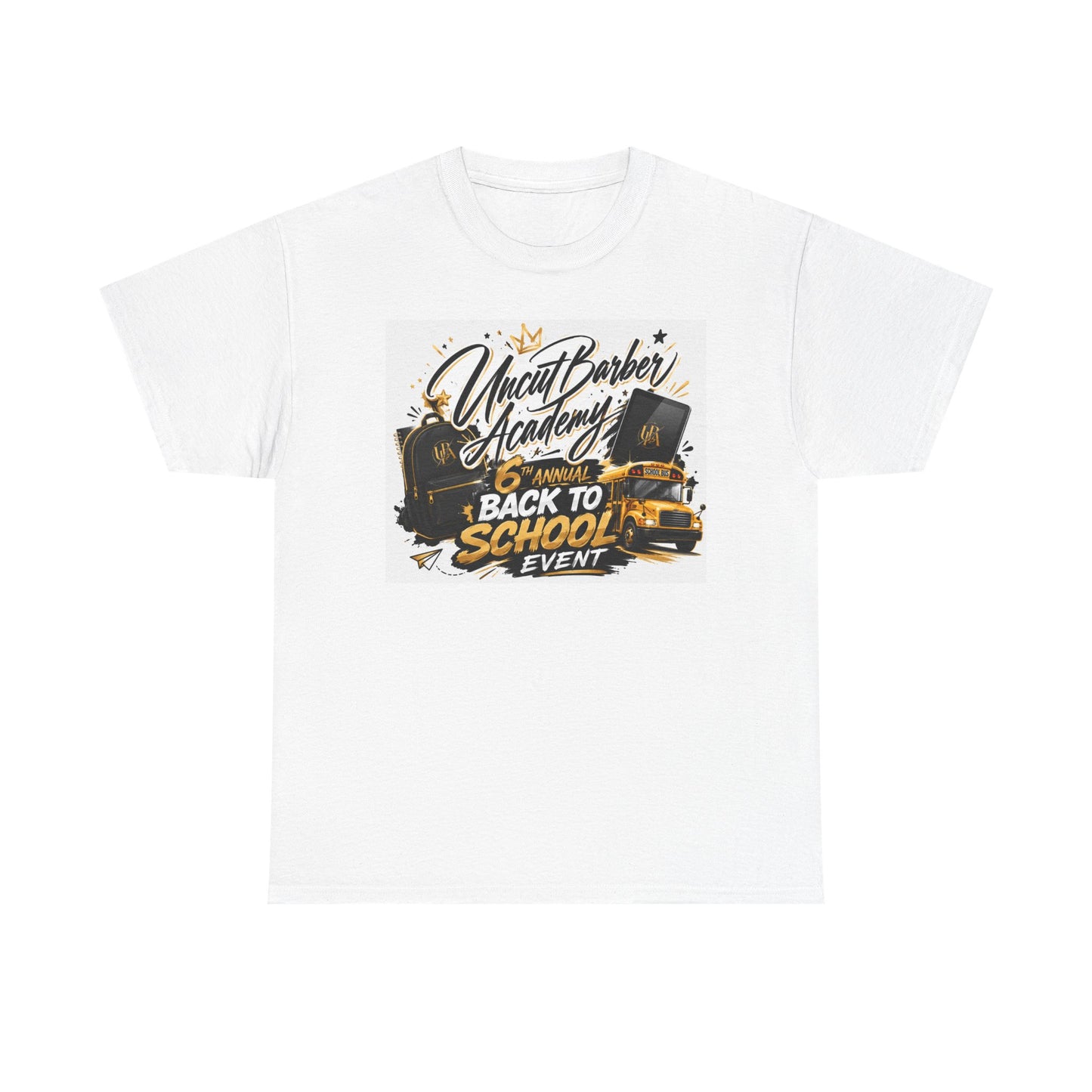 Back to School Event T-Shirt — Uncut Barber Academy Graphic Tee