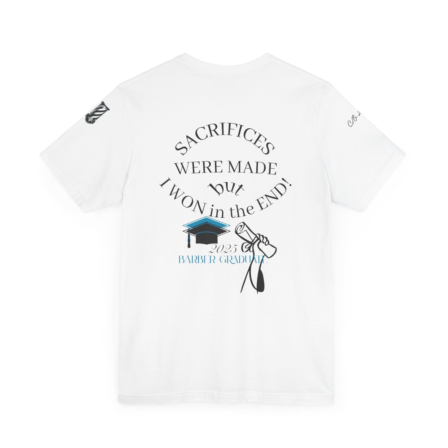 Sr. UnCut Barber Academy Student Unisex Jersey Short Sleeve Tee