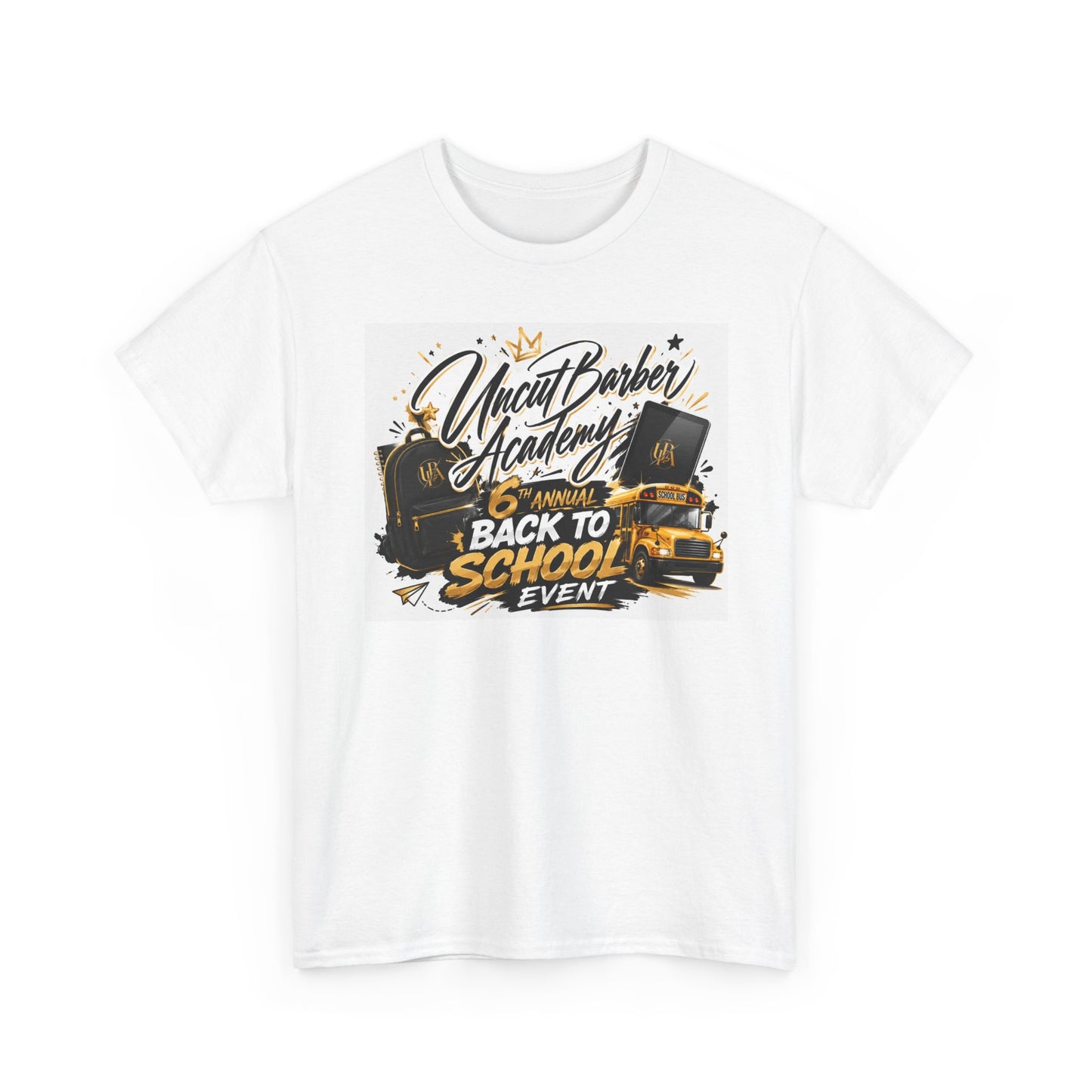 Back to School Event T-Shirt — Uncut Barber Academy Graphic Tee
